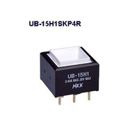 NKKスイッチズ 角形照光式押しボタンスイッチ(UBシリーズ) UB15H1SKP4R UB15H1SKP4R 1個