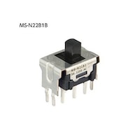 NKKスイッチズ 非照光式スライドスイッチ(Mシリーズ)小つまみタイプ MSN22B1B MSN22B1B 1個