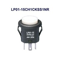 NKKスイッチズ 丸形照光式押しボタンスイッチ(LP01シリーズ) LP0115CH1CKSS1NR LP0115CH1CKSS1NR 1個