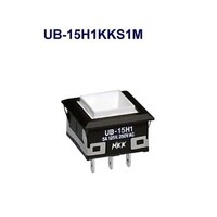 NKKスイッチズ 角形照光式押しボタンスイッチ(UBシリーズ) UB15H1KKS1M UB15H1KKS1M 1個