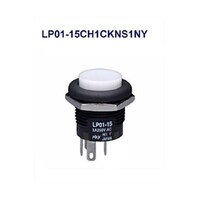 NKKスイッチズ 丸形照光式押しボタンスイッチ(LP01シリーズ) LP0115CH1CKNS1NY LP0115CH1CKNS1NY 1個