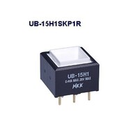 NKKスイッチズ 角形照光式押しボタンスイッチ(UBシリーズ) UB15H1SKP1R UB15H1SKP1R 1個