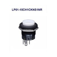 NKKスイッチズ 丸形照光式押しボタンスイッチ(LP01シリーズ) LP0115CH1CKNS1NR LP0115CH1CKNS1NR 1個