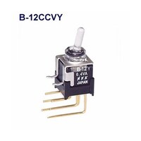 NKKスイッチズ 全面照光トグルスイッチ(Bシリーズ) B12CCVY B12CCVY 1個