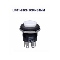 NKKスイッチズ 丸形照光式押しボタンスイッチ(LP01シリーズ) LP0125CH1CKNS1NM LP0125CH1CKNS1NM 1個