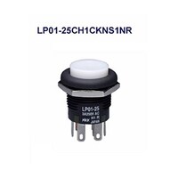 NKKスイッチズ 丸形照光式押しボタンスイッチ(LP01シリーズ) LP0125CH1CKNS1NR LP0125CH1CKNS1NR 1個