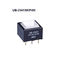 NKKスイッチズ 角形照光式押しボタンスイッチ(UBシリーズ) UB25H1SKP4M UB25H1SKP4M 1個