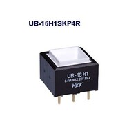 NKKスイッチズ 角形照光式押しボタンスイッチ(UBシリーズ) UB16H1SKP4R UB16H1SKP4R 1個