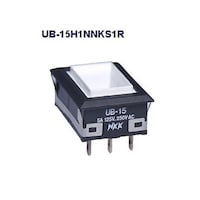 NKKスイッチズ 長角形照光式押しボタンスイッチ(UBシリーズ) UB15H1NNKS1R UB15H1NNKS1R 1個