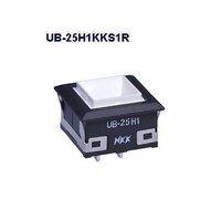 NKKスイッチズ 角形照光式押しボタンスイッチ(UBシリーズ) UB25H1KKS1R UB25H1KKS1R 1個