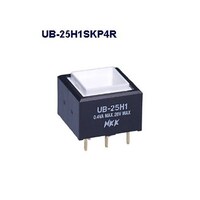 NKKスイッチズ 角形照光式押しボタンスイッチ(UBシリーズ) UB25H1SKP4R UB25H1SKP4R 1個