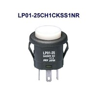 NKKスイッチズ 丸形照光式押しボタンスイッチ(LP01シリーズ) LP0125CH1CKSS1NR LP0125CH1CKSS1NR 1個