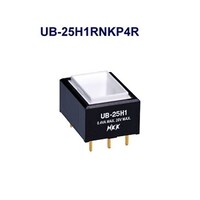NKKスイッチズ 長角形照光式押しボタンスイッチ(UBシリーズ) UB25H1RNKP4R UB25H1RNKP4R 1個
