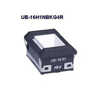 NKKスイッチズ 長角形照光式押しボタンスイッチ(UBシリーズ) UB16H1NBKG4R UB16H1NBKG4R 1個