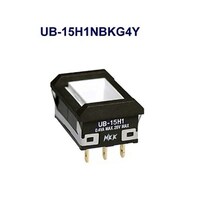 NKKスイッチズ 長角形照光式押しボタンスイッチ(UBシリーズ) UB15H1NBKG4Y UB15H1NBKG4Y 1個