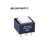 NKKスイッチズ 角形照光式押しボタンスイッチ(UBシリーズ) UB26H1SKP1Y UB26H1SKP1Y 1個