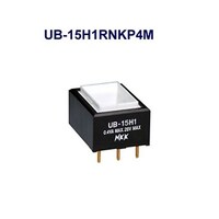 NKKスイッチズ 長角形照光式押しボタンスイッチ(UBシリーズ) UB15H1RNKP4M UB15H1RNKP4M 1個