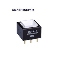 NKKスイッチズ 角形照光式押しボタンスイッチ(UBシリーズ) UB16H1SKP1R UB16H1SKP1R 1個