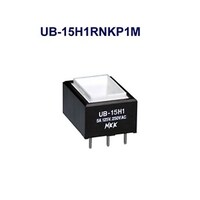 NKKスイッチズ 長角形照光式押しボタンスイッチ(UBシリーズ) UB15H1RNKP1M UB15H1RNKP1M 1個
