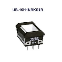 NKKスイッチズ 長角形照光式押しボタンスイッチ(UBシリーズ) UB15H1NBKS1R UB15H1NBKS1R 1個
