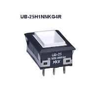 NKKスイッチズ 長角形照光式押しボタンスイッチ(UBシリーズ) UB25H1NNKG4R UB25H1NNKG4R 1個