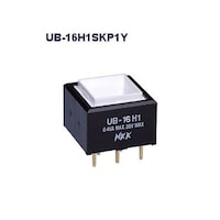 NKKスイッチズ 角形照光式押しボタンスイッチ(UBシリーズ) UB16H1SKP1Y UB16H1SKP1Y 1個