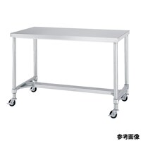 アズワン 静音ステンレス作業台(H枠) キャスター付 幅1500×奥行750×高さ800mm WHNC15075SI_U75 1個