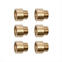 カクダイ 厚口給水ソケット 15ミリ 6個 GAJE073