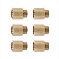 カクダイ 厚口給水ソケット 25ミリ 6個 GAJE075