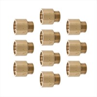 カクダイ 厚口給水ソケット20ミリ 10個 GAJE078