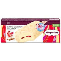 【冷凍】ハーゲンダッツ バー ミックスベリー&ミルククランチ 80ml×10箱