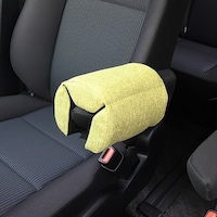 錦産業 AM7394 肘置きクッション リネン調グリーン W15×D20×H12cm