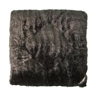 錦産業 JC778 ジュノーパイルクッション ブラック 約45×45cm