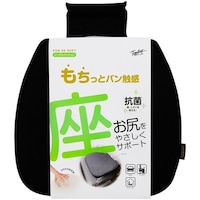 錦産業 PS8010 ポンデソフト シングルクッション もちもち低反発クッション カラー:ブラック