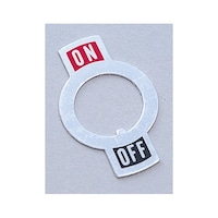 山口電機工業 TSON3 トグルスイッチ用銘板(カラープレート)