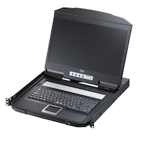 サンワサプライ USB/HDMI対応 スライドLCDコンソールドロワー