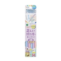 クツワ 正しい持ち方えんぴつ(三角)2Bパープル 1セット(12本入×5×5)