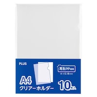 プラス A4クリアーホルダー再生材使用
