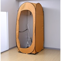 山善 2WAYタテでもヨコでも使えるどっちもテント 避難所での寝床・簡易トイレの設置・着替え・休憩・荷物置きに パット広がり簡単設置でプライバシーを確保