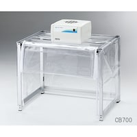 アズワン 折りたたみ簡易クリーンブース(前面パネル板) ファンユニット1台付き CB700