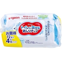 ピジョン ピジョン トイレに流せるおしりナップ 1箱(72枚×4個入)