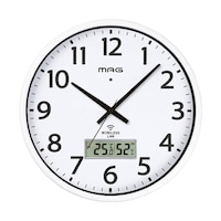 ノア精密 無線LAN掛時計 ホワイト W820WHZ