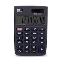 ミニ手帳型電卓 ブラック HDC01