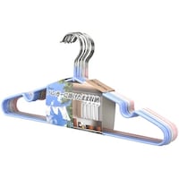 サワフジ 洗濯ハンガー 収納ハンガー 洗濯・収納どちらにでも使えるすべりにくいハンガー 10本組