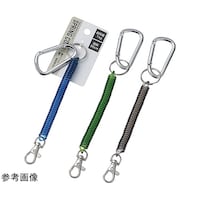 エコー金属 カラビナ付スプリングコード 1箱(12個入) 1236630