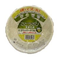 大和物産 紙皿 ボウル 使い捨て 280mL 1セット(10枚入)