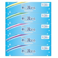 カミ商事 エルモア 水に流せるティシューペーパー 1パック(5箱入)