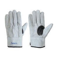 シモン 牛床革手袋 107AAA黒銀当 107AAAKGA