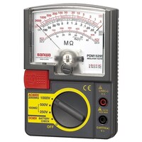 三和電気計器 絶縁抵抗計 小型3レンジ式/アナログ PDM1529S