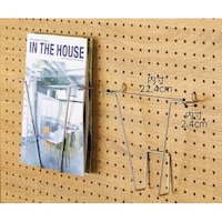 店研創意(ストア・エキスプレス) 有孔パネル用パンフレット立て(φ4mm) A4用 6112351